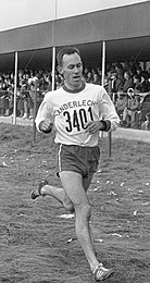 Eugène Allonsius, Neunter über 1500 Meter, kam auf den fünfzehnten Platz