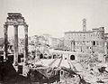 1880 Foro romano, scavi al 1880