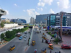 Skyline of Financial District, Hyderabad.