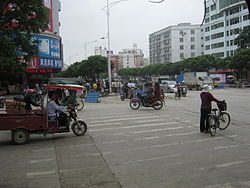 Guigang in 2013. Jiefang Road (解放路)