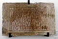 Weiheinschrift für den nach einem Brand neu erbauten Merkurtempel, gestiftet von Gaius Rufonius Placidius, Optio der Legio III Italica, aus dem Merkurheiligtum in Ziegetsdorf ( Regensburg )