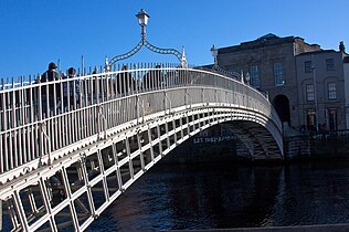 Ha'penny Bridge, Dublin, 1816