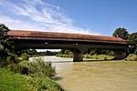 Gedeckte Brücke über die Thur mit ehemaligem Zollhaus