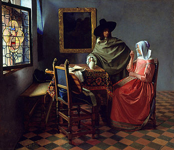 The Wine Glass, by Johannes Vermeer