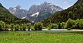 Image 3An alpine meadow in Julian Alps, with Prisojnik and Razor in the back