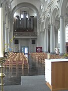 The nave and organs as seen from the choir