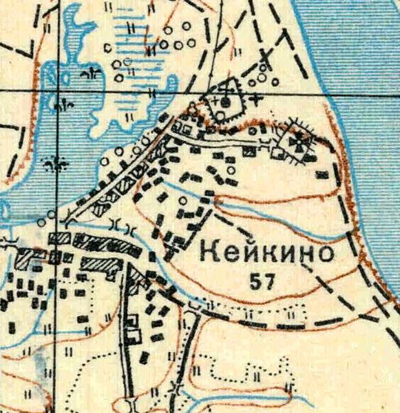 План деревни Кейкино. 1930 год