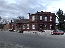 The German house under reconstruction in New York, Ukraine, in 2019.