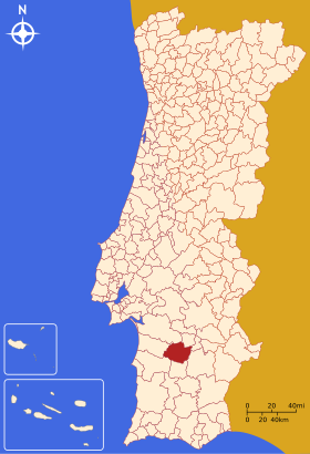 Localização de Ferreira do Alentejo