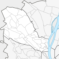 Map of Budapest highlighting district II