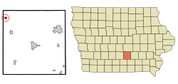 Location of Swan, Iowa