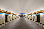 Hall of Petrogradskaya station in Saint Petersburg Metro