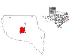 Location of Nacogdoches, Texas within Nacogdoches County