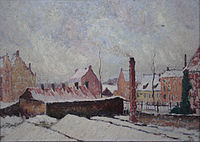 Lebacq: Snow at Bruges (1910)
