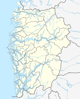Map showing the location of Hardangerjøkulen