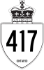 安大略417號省道 shield