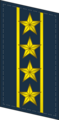 Петлица старшего полковника (Colonel Commandant) ВВС КНР (2007—2009).