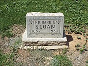 Grave-sight of Richard Elihu Sloan (1857–1933), the 17th and last Governor Arizona Territory. He served from 1909 to 1912.