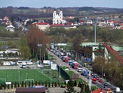 View of Piątnica from Łomża