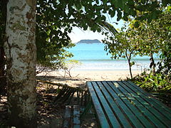 Segunda playa dentro del parque, en Quepos.