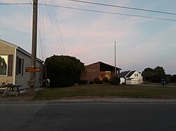 Quinby post office at dusk, July 2018