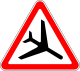 Russia low flying aircraft sign.