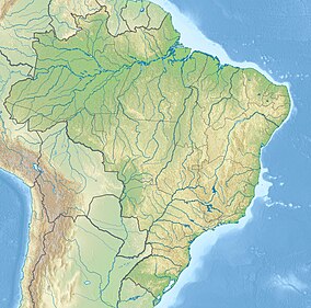 Map showing the location of Alto Cariri National Park