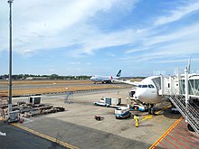 Runway of Bandaranaike International Airport