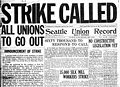 Image 18The front page of the Union Record on the Seattle General Strike of 1919.