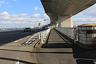 西側の右岸から望む新名西橋