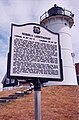 Signage at Nobska Point Lighthouse.