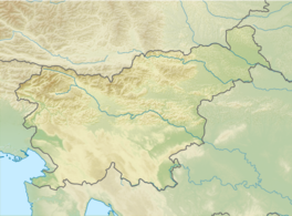 Map showing the location of Skuta Glacier