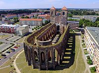 86. Platz: Bodow mit Die Kirchenruine St. Nikolai in Zerbst / Sachsen Anhalt