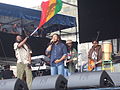 Stephen Marley performing at the 2008 Newport Folk Festival.