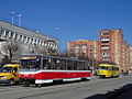 Tatra T6B5SU на маршруте № 2, улица Радищева (2013 год)