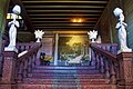 The grand staircase from the main entrance of Villa Sariaya