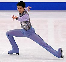 Yuzuru Hanyu in his short program at the 2017 World Championships