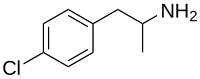 Estrutura química de Para-Cloroanfetamina