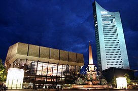 Le Neues Gewandhaus sur Augustusplatz