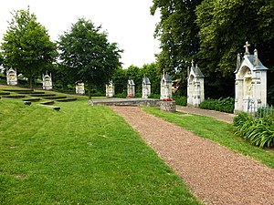 Chemin de croix, vue d'ensemble.