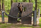 Antique cannon. Location: Church of San Rocco surrounded in the military cemetery in Peio Paese.