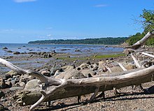 La baie de Bon-Désir près du terrain de camping