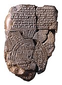 Babylonian Map of the World, 6th century BC clay tablet