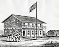 Image 40California's first State Capitol building in San Jose, which served as the capital of California 1850–51. (from History of California)