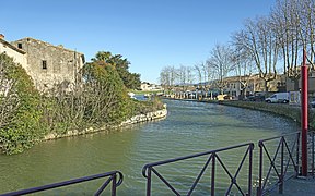 Le canal du Midi à Trèbes.