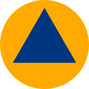 Symbole de la protection et de la sécurité civile.