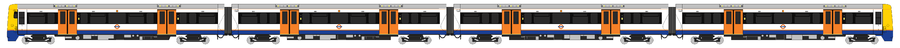 Illustration of a Class 378 in London Overground livery