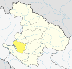 Location of Dailekh District (dark yellow) in Karnali