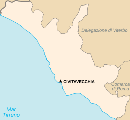 Delegazione di Civitavecchia – Mappa