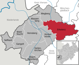 Erkelenz – Mappa